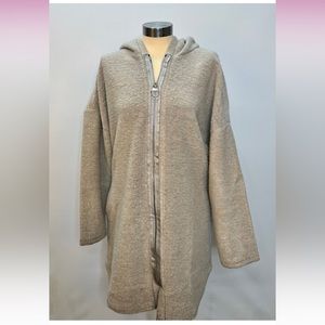 Long Zip up Hoodie Sweater